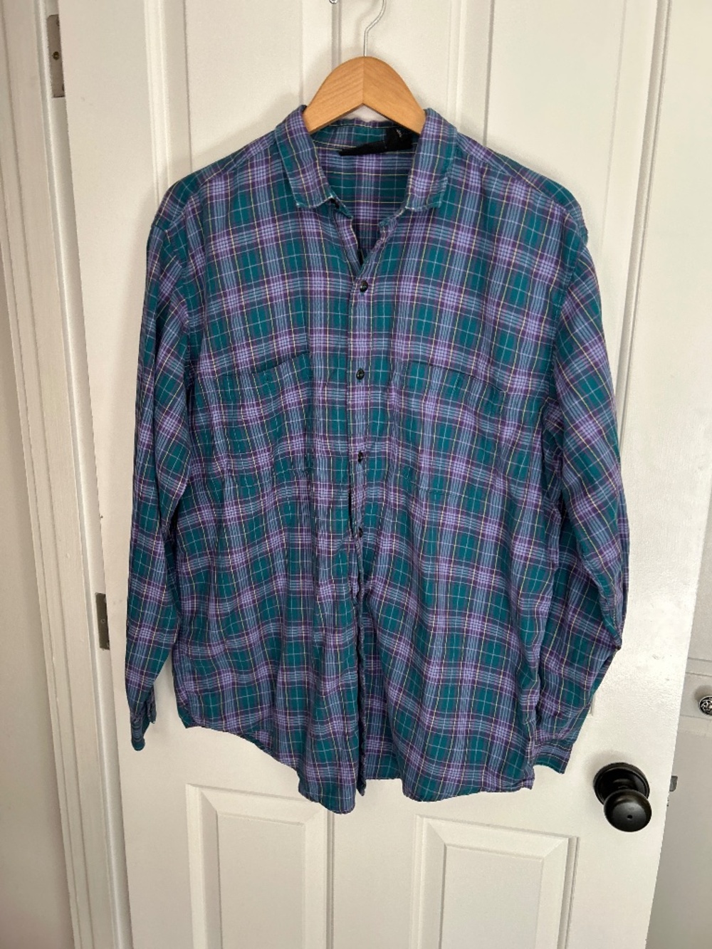 Vintage 90s Patagonia Flannel button down shirt - long sleeve - Size L
